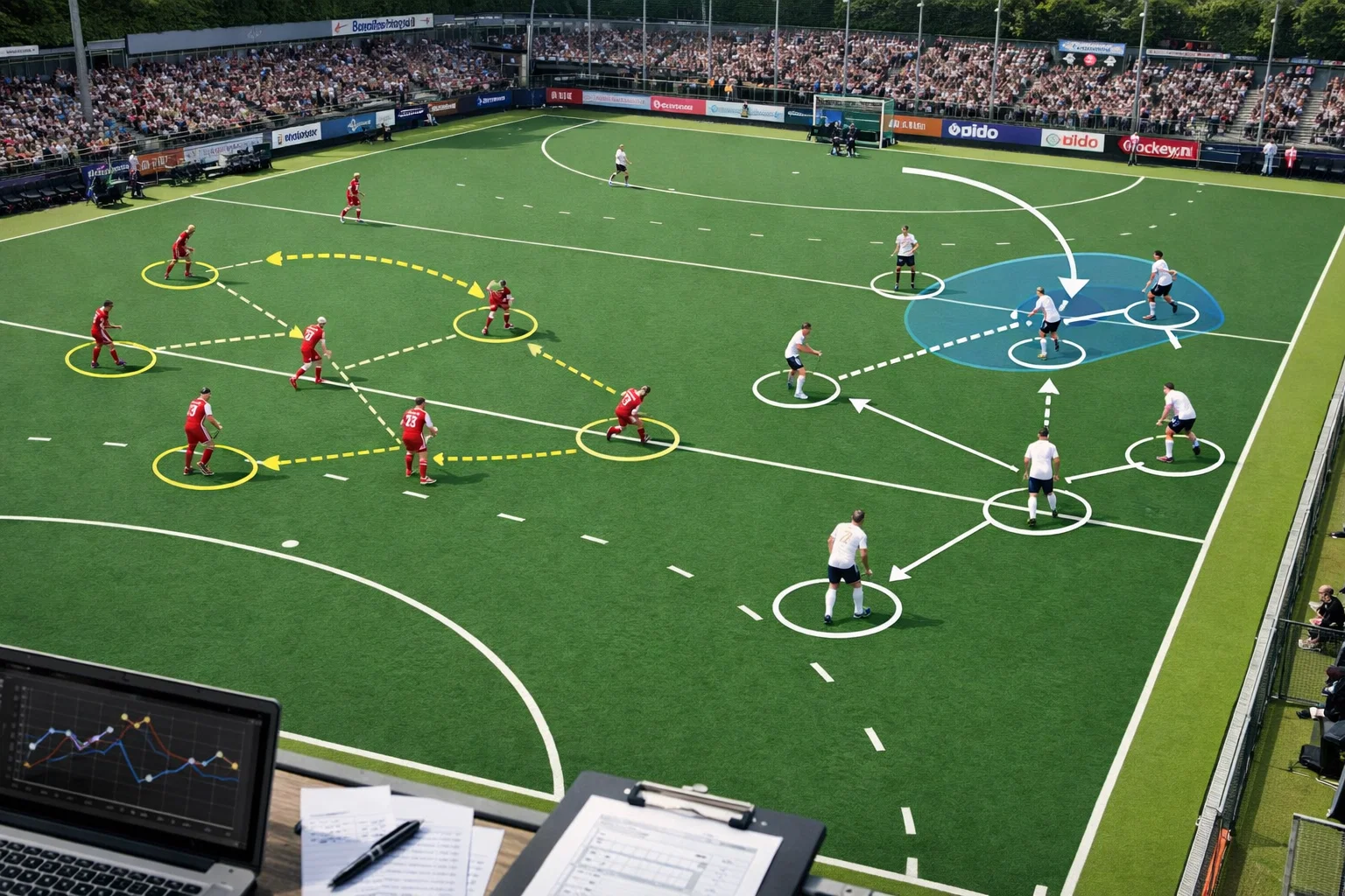 Analytische blik op hockeywedstrijden voor kansenbepaling