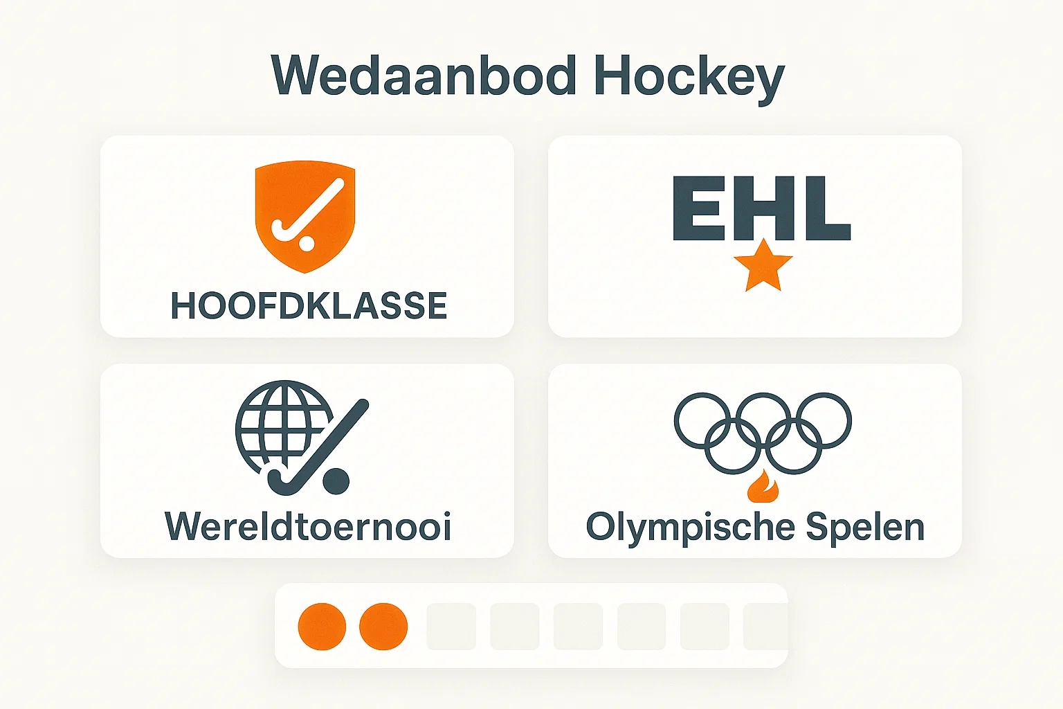 Overzicht van beschikbare hockeywedstrijden bij Nederlandse bookmakers